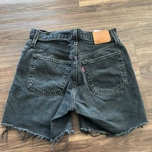 Black Levi jean shorts